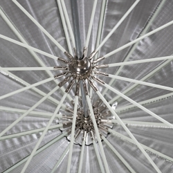Quadralite Deep Space 130 silver parabolic umbrella